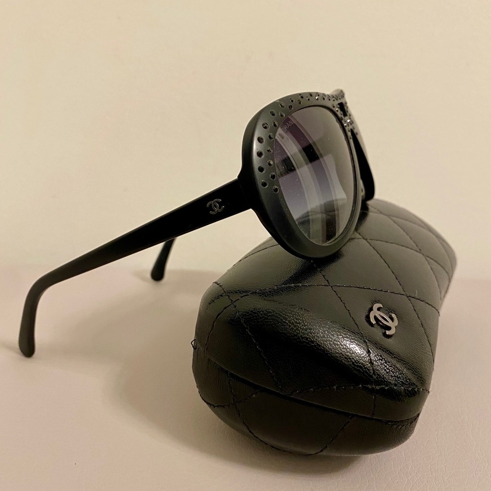Authentic Chanel sunglasses with blings